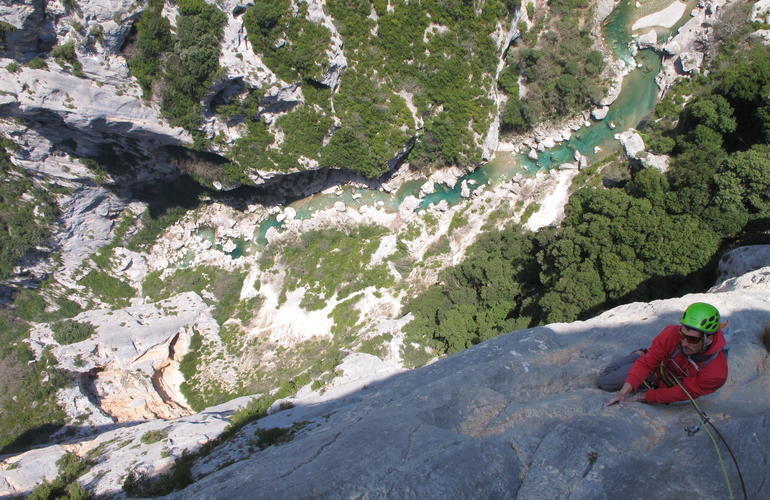 escalade Gorges de l'Ardèche